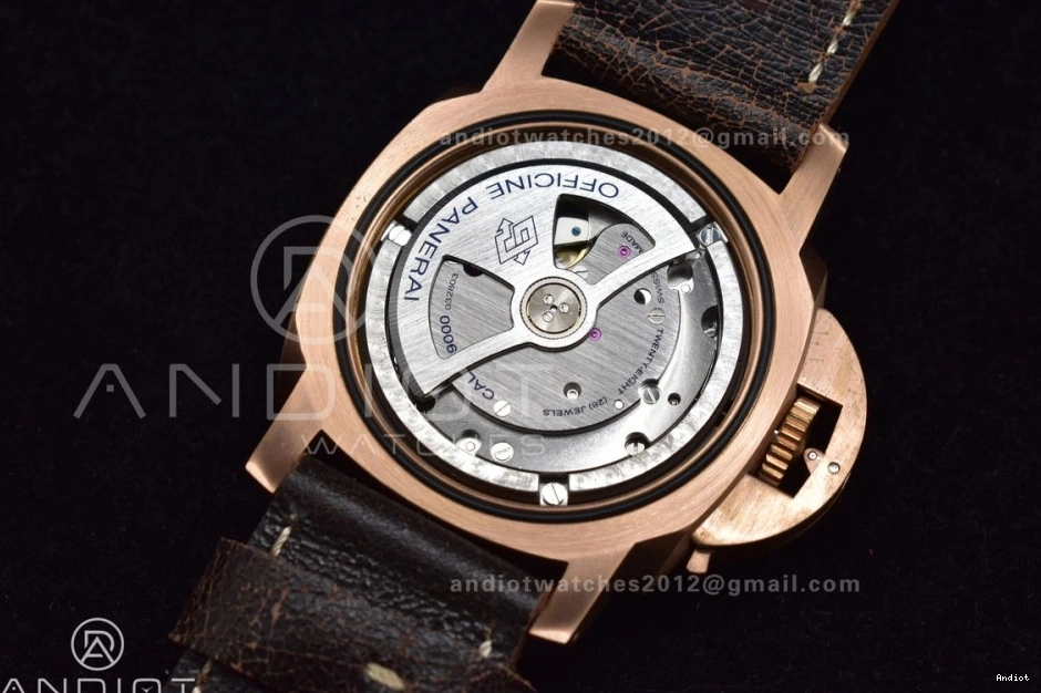 N Calfskin on 1:1 Best PAM382 Strap Super Distressed Brown P.9000 VSF Bronzo V2 Edition Clone 0511